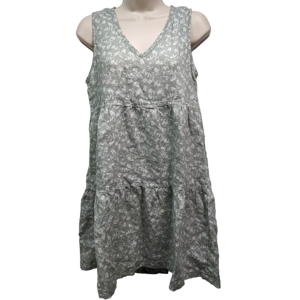 Joie Linen Babydoll Tiered Dress Sz XS